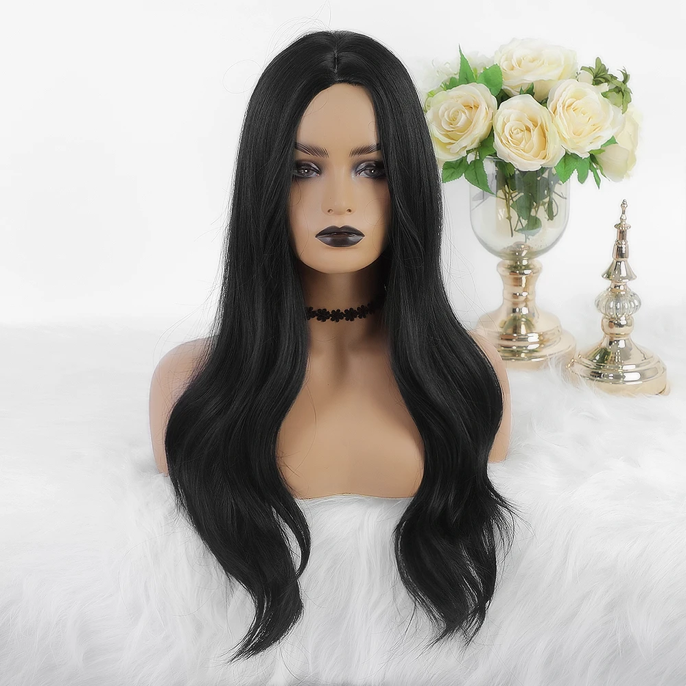 Блонд Единорог 29 дюймов длинный прямой синтетический парик свободная волна