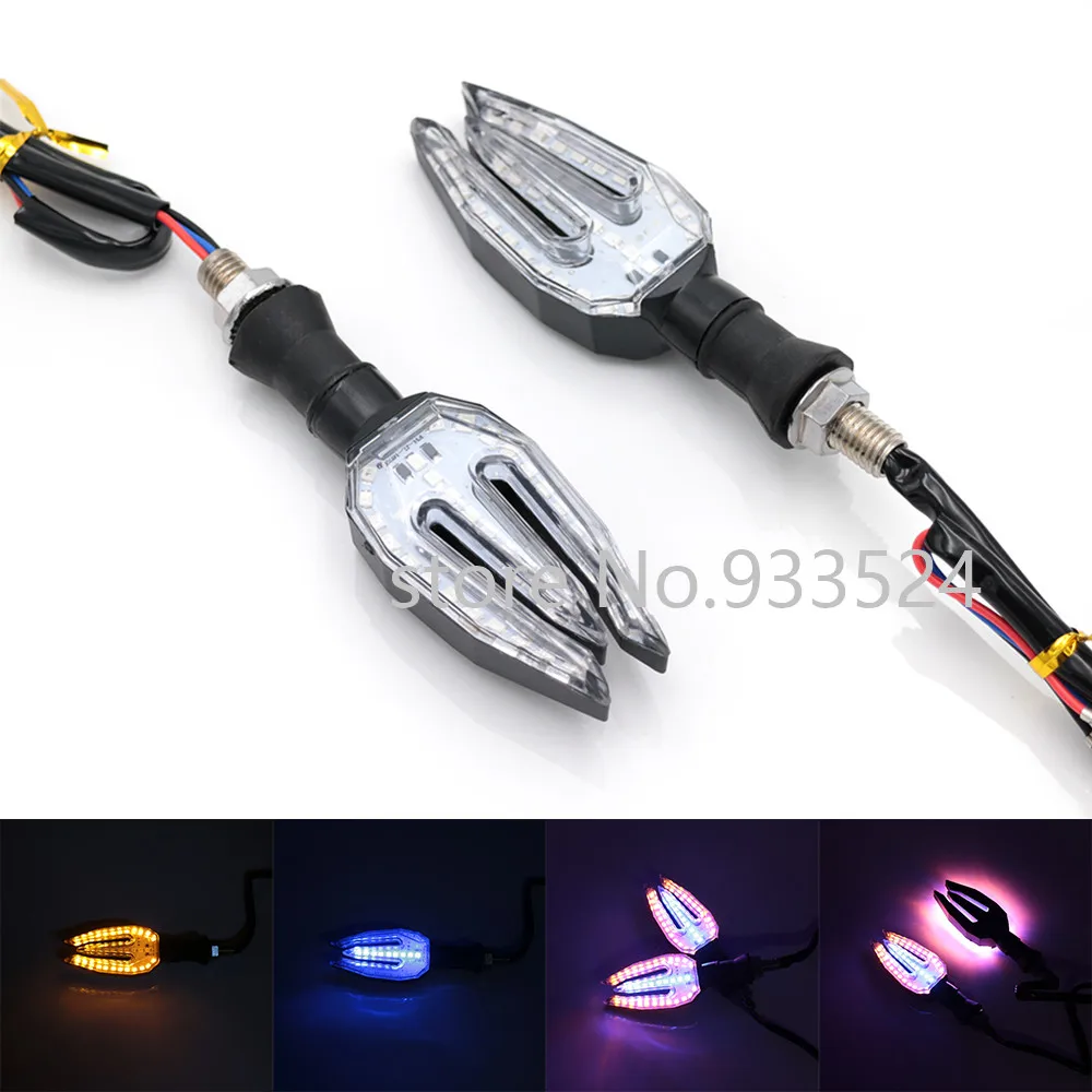 

2pcs Motorcycle LED Turn Signal Light Indicator Lamp For Harley Honda Yamaha Suzuki Kawasaki Chopper Touring Cafe Racer Custom