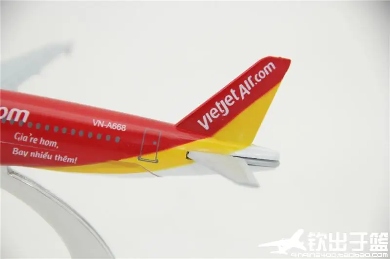 16 см модель самолета вьетнамских авиаперевозок вьетнамского авиационного VietJet