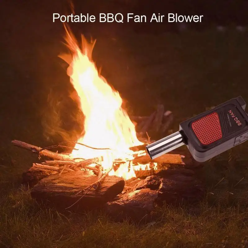 

Handheld Electricity BBQ Fan Portable Cooking Fan for Outdoor BBQ Picnic Air Blower Cooking Stove Tool