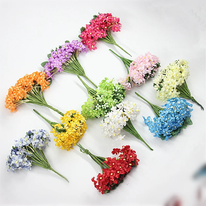 Новинка 144 шт. Изящные цветы сливы ручная имитация высокого качества аксессуары