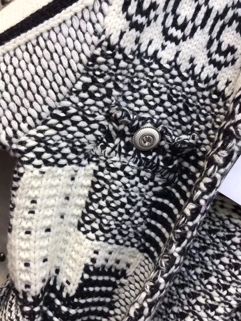 Французский роскошный дизайн 2020 подиумный вязаный свитер кардиган пальто