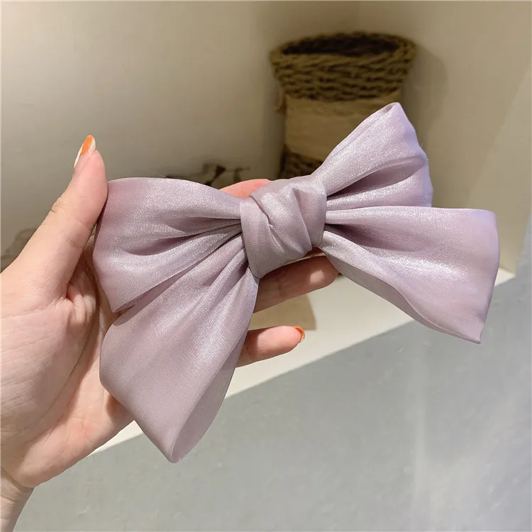 Женская атласная лента для волос заколка-бант в богемном стиле аксессуар с