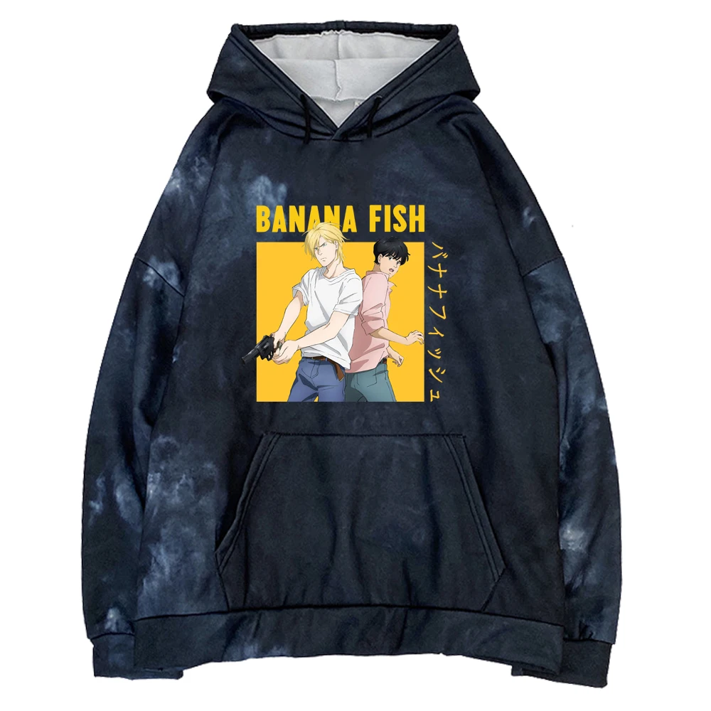 

3D Hoodies Women/Men Banana Fish Funny Long Sleeve Hooded Sweatshirt Men Hoodies