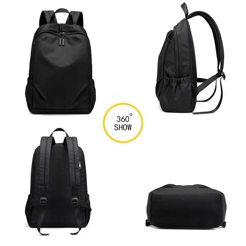 

Men Fashion Backpacks Waterproof Teenage Laptop Solid Casual Travel Simple Vintage Shoulder Bags LeisureTravel School Bagpack