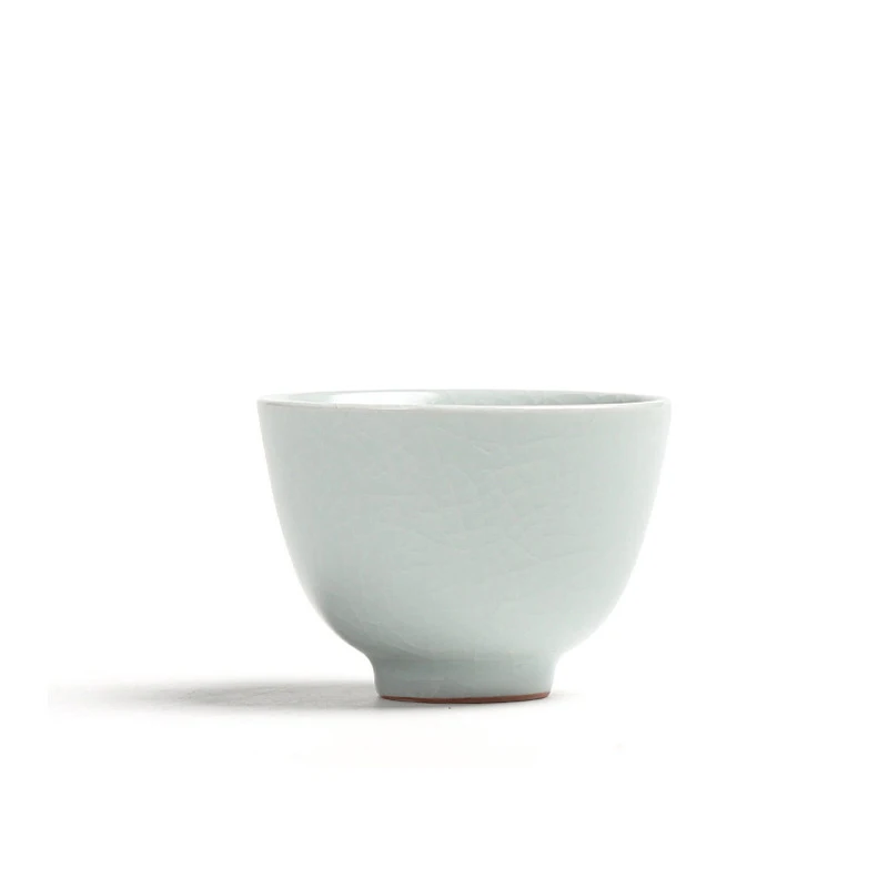 

Porcelain 7cm Cyan-Blue Tea Cup Ceramic Teaset Chinese Kung Fu Teacup Teaware set Minimalist Style Home Decor