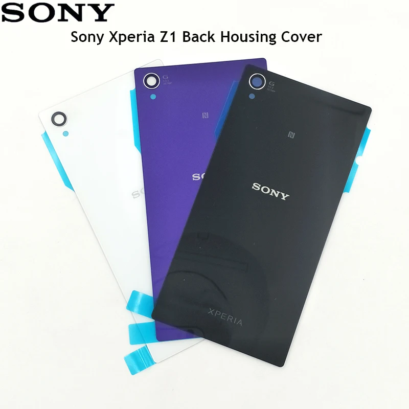 Стеклянная задняя крышка батарейного отсека для Sony Xperia Z1 L39H C6902 C6903 сменная