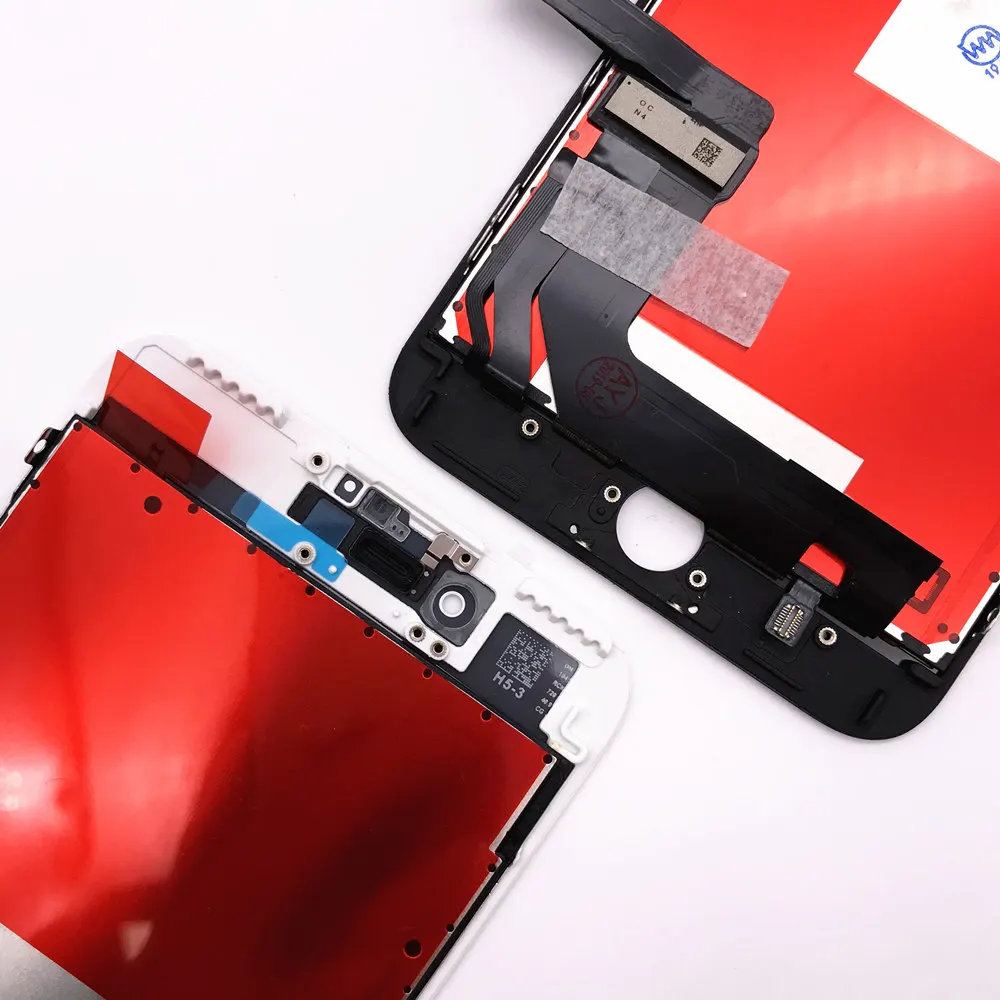 AAAAA дисплей для iPhone 6 7 8 Plus lcd 3D кодирующий преобразователь сенсорного экрана в сборе 7Plus 8 Plus без битых пикселей пыль теплый белый задний светильник