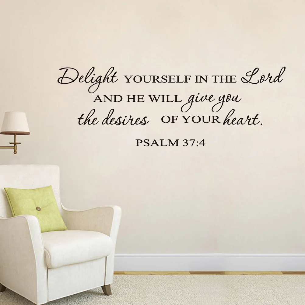 

Delight Yourself in the Lord Wall Decal Scripture Wall Decal Wall Art Sticker