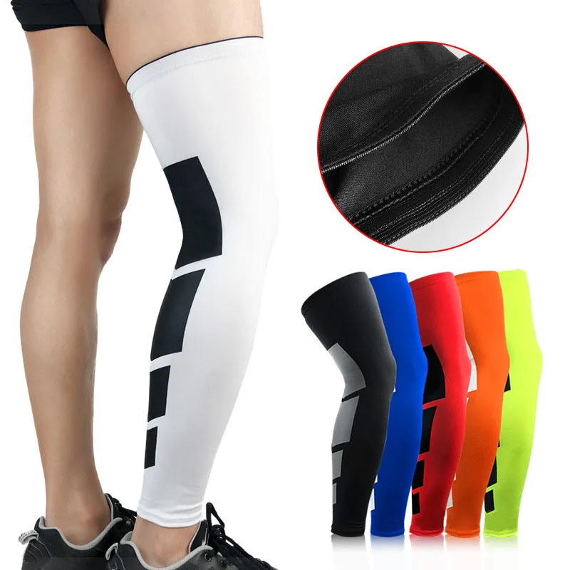Calcetines de compresión de alta calidad para hombre, medias protectoras de pantorrilla para correr, Fitness, mangas médicas, antideslizantes