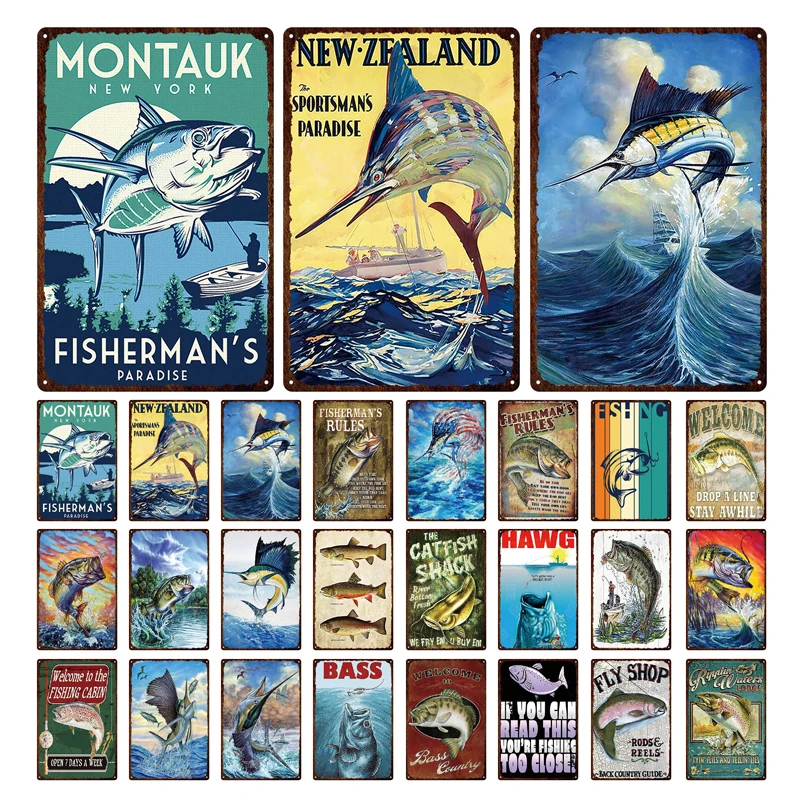 

Металлический знак для аквариума, 20 х30 см