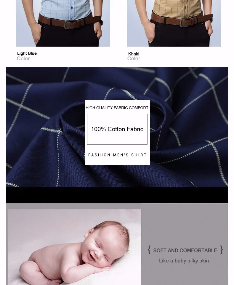 Новая коллекция модных осенних свитеров Для мужчин одежда Slim Fit Для мужчин рубашка с длинными рукавами Для мужчин клетчатая хлопковая Повседневное Для мужчин рубашка социальных размера плюс M-5XL