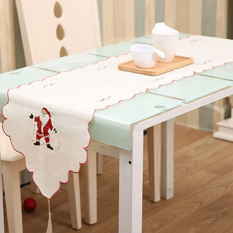 Рождественская обеденная настольная дорожка с полым флагом украшения для Стола
