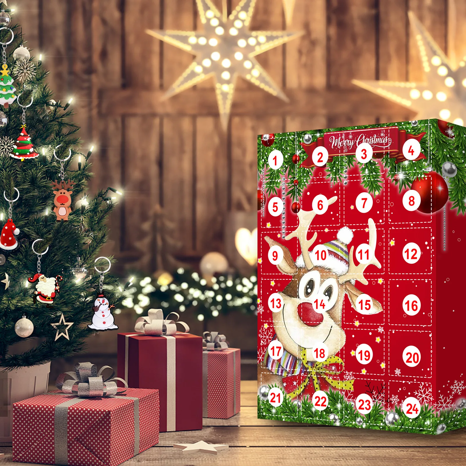 

New Christmas Surprise Blind Box Christmas Party Gift Lucky Box Resin Pendant Keychain Blind Box Toy Children's Lovely Gifts