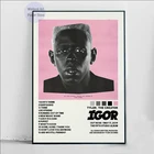 MT687 Тайлер, The Creator Vote Igor Обложка альбома музыка звезда настенная Картина на холсте картина плакат печать гостиная домашний декор