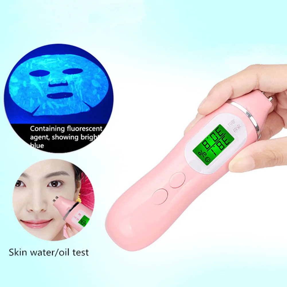 Цифровой ЖК дисплей датчик кожи тестер влажность лица вода масло анализатор| |