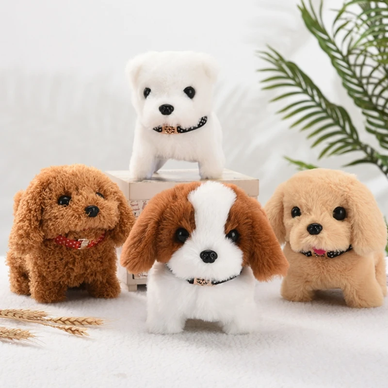 

Walking Barking Cute Puppy Pet Dog Toy with Battery Control Halloween Birthday Gift for 3 Year Old Boys Girls