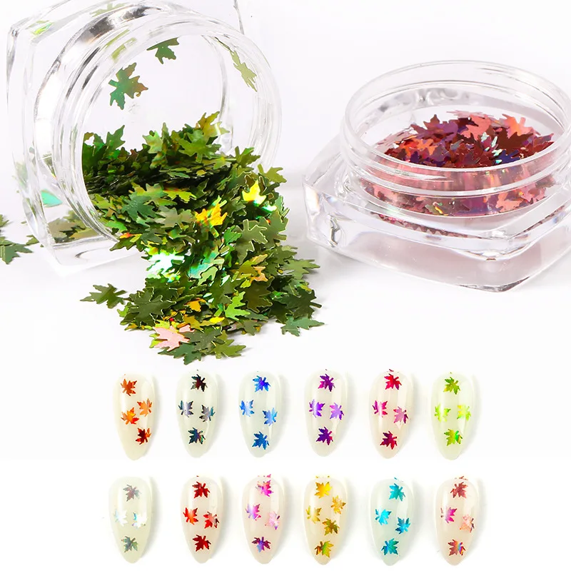 

Holographic Nail Glitter Flakes Sequin 12Pcs in 1 Rose Gold Silver Butterfly Dipping Powder for Acrylic Nails Tools