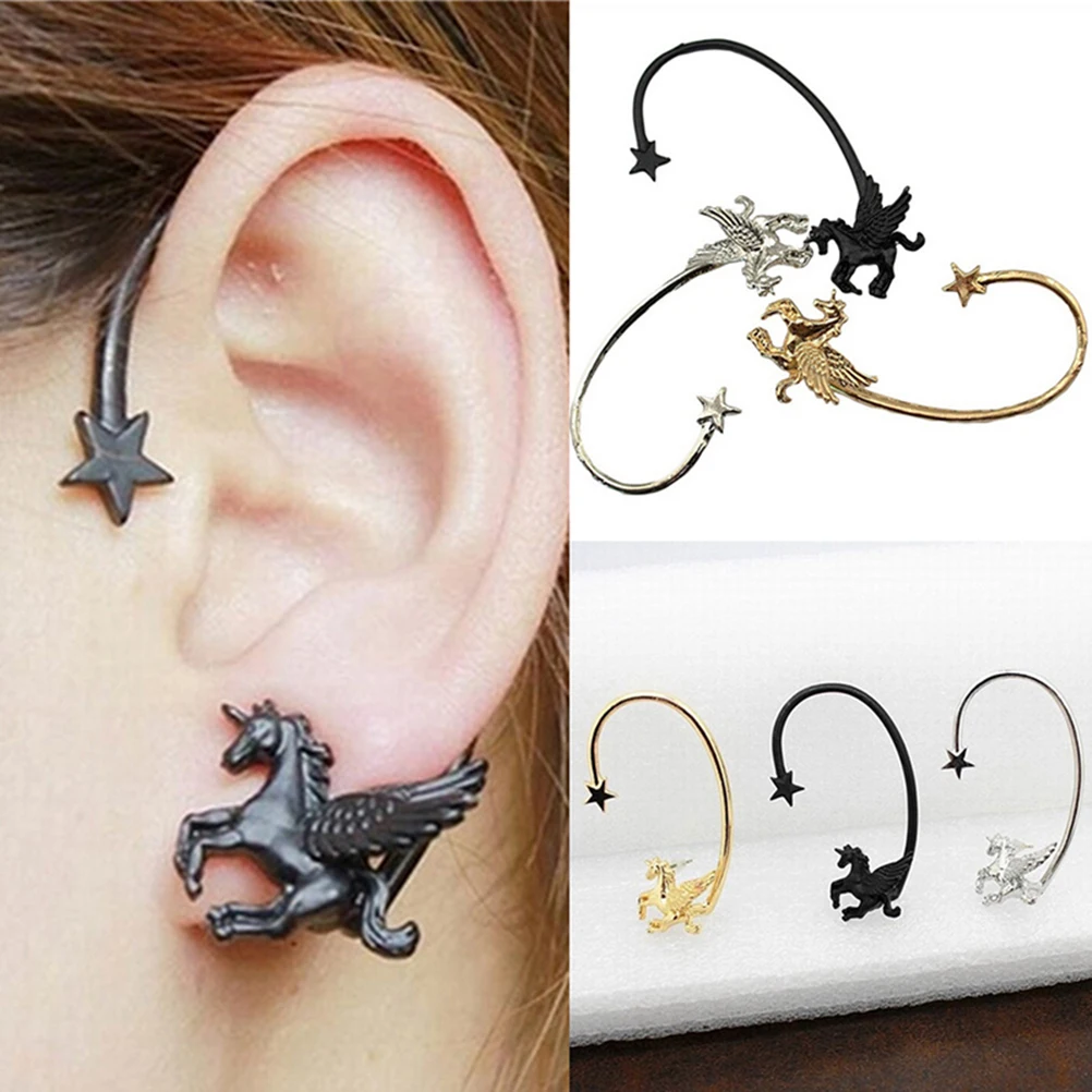 Новые блестящие циркониевые Клипсы-бабочки для ушей серьги-гвоздики в виде змеи