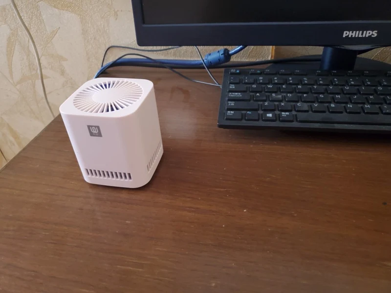 XIAOMI Mini очиститель воздуха Очищает формальдегид фотокатализатор без расходных материалов usb зарядка беспроводной подходит для автомобилей и дома