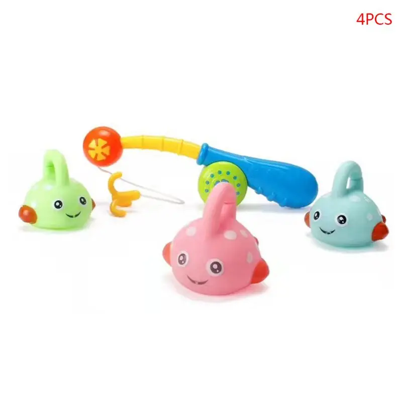 

4Pcs/set Baby Bath Toy Children Plastic Water Fishing Toy Pinch Water Spray Hook 203E