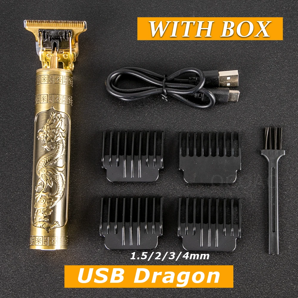 

LCD Hair Clippers Professional Hair Cutting Machine Hair Beard Trimmer For Men Barber Shop Electric Shaving T-Outliner Men