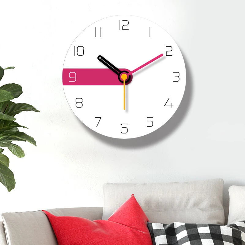 Белые креативные настенные часы в современном скандинавском стиле Арт кварцевые