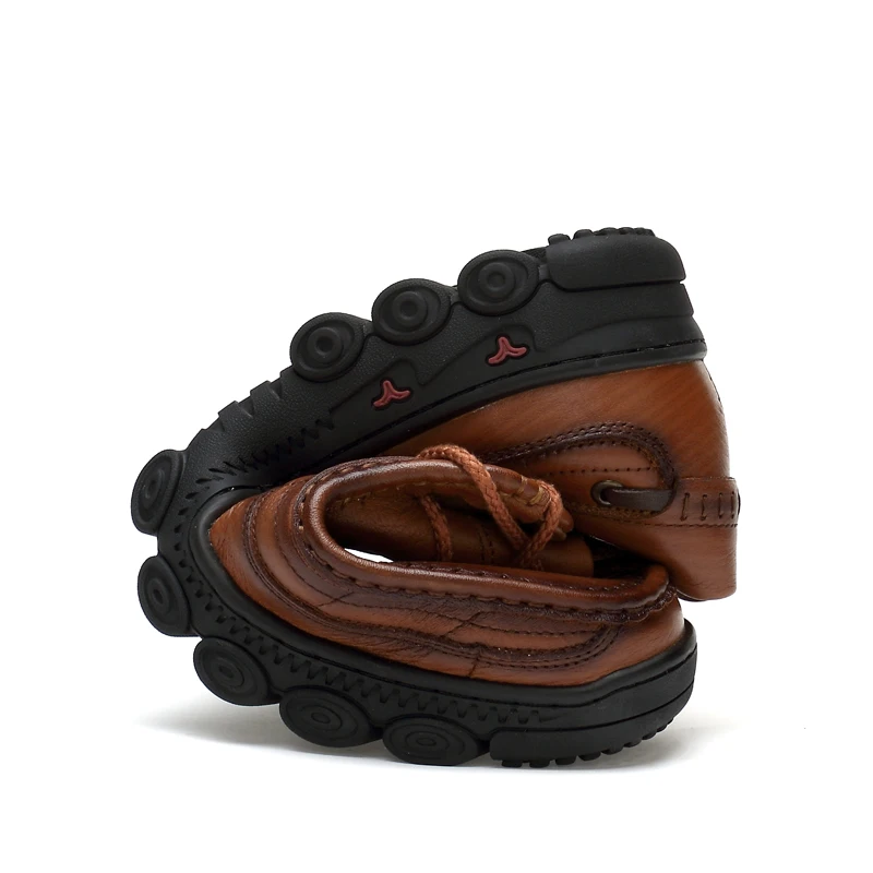 Туфли мужские из натуральной кожи на плоской подошве размеры 36-48 | Обувь