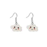 creative small fresh and cute smile cloud earrings korean popular new ladies resin earrings