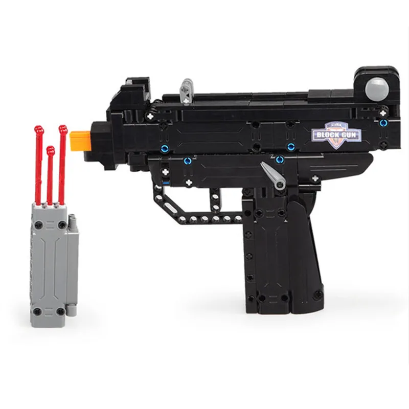 UZI Submachine Gun военный WW2 собранные игрушечные пистолеты могут огонь пули город