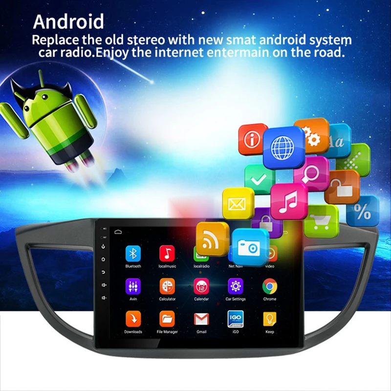 1+16G Android 8.1 Car Radio Multimedia Player for Honda CRV 2012-2016 Navigation GPS 2 Din | Автомобили и мотоциклы