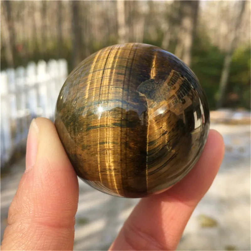 

Beautiful High Quality Natural Yellow Tiger Eye Stone Spheres Crystal Balls For Healing