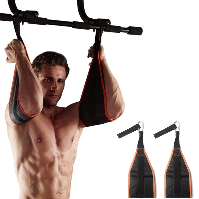

Fitness AB Sling Straps Suspension Rip-Resistant Heavy Duty Pair for Pull Up Bar Hanging Leg Raiser Hand Gripper Strength