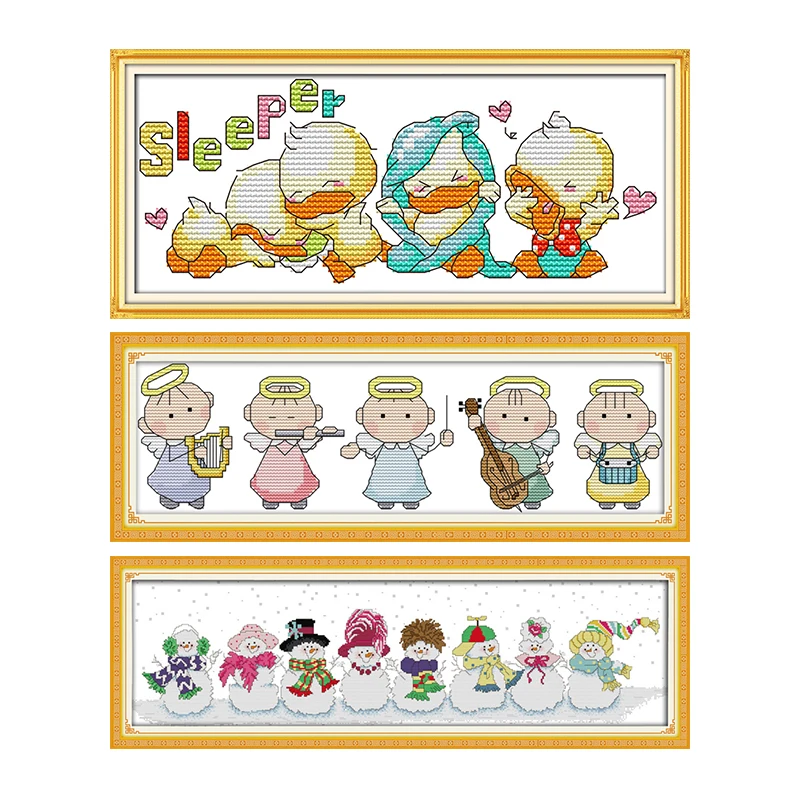 Наборы для вышивки крестом напечатанная ткань 14CT счетная Печать на холсте