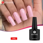 Самовыравнивающийся гель для наращивания ногтей MSHARE Baby, розовый, прозрачный, молочный, белый лак для быстрого наращивания ногтей