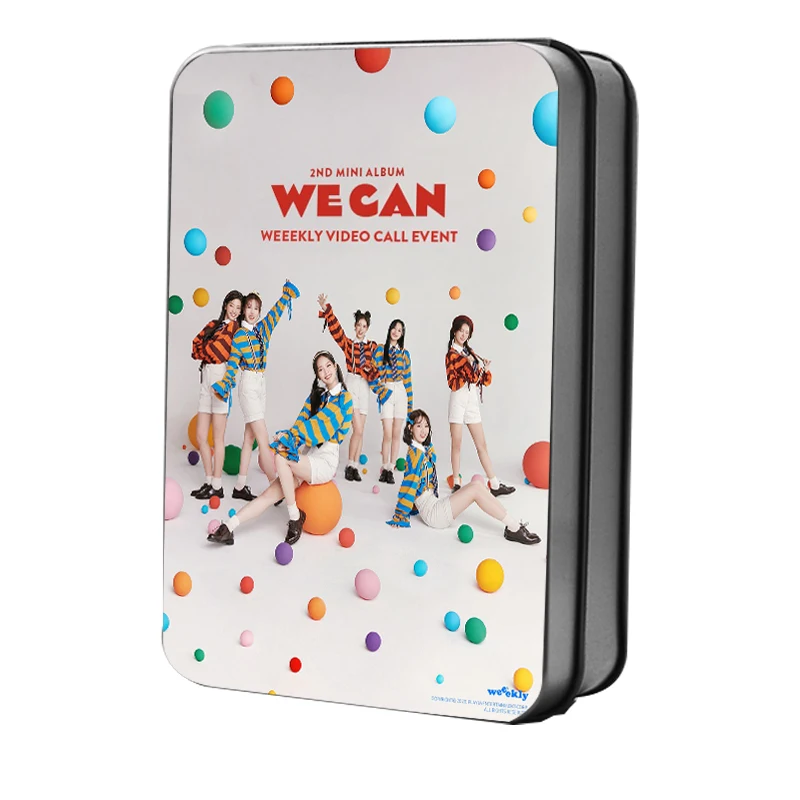 

KPOP Weeekly 2nd Mini Album We Can Polaroid Lomo Card Photo K-pop Weeekly Fan Collection Gift Metal Box Cards 40Pcs/Box Photos