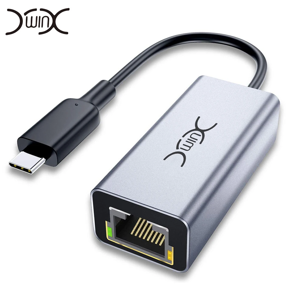 YXwin usb хаб высокого Скорость RJ45 адаптера Ethernet 10/100/1000 Мбит/с USB 3 0 Тип C концентратор