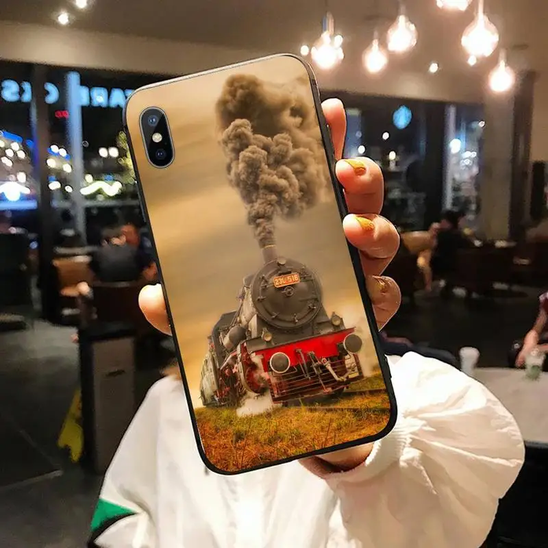 

Vintage train retro pattern Phone Case for iPhone 11 12 pro XS MAX 8 7 6 6S Plus X 5S SE 2020 XR