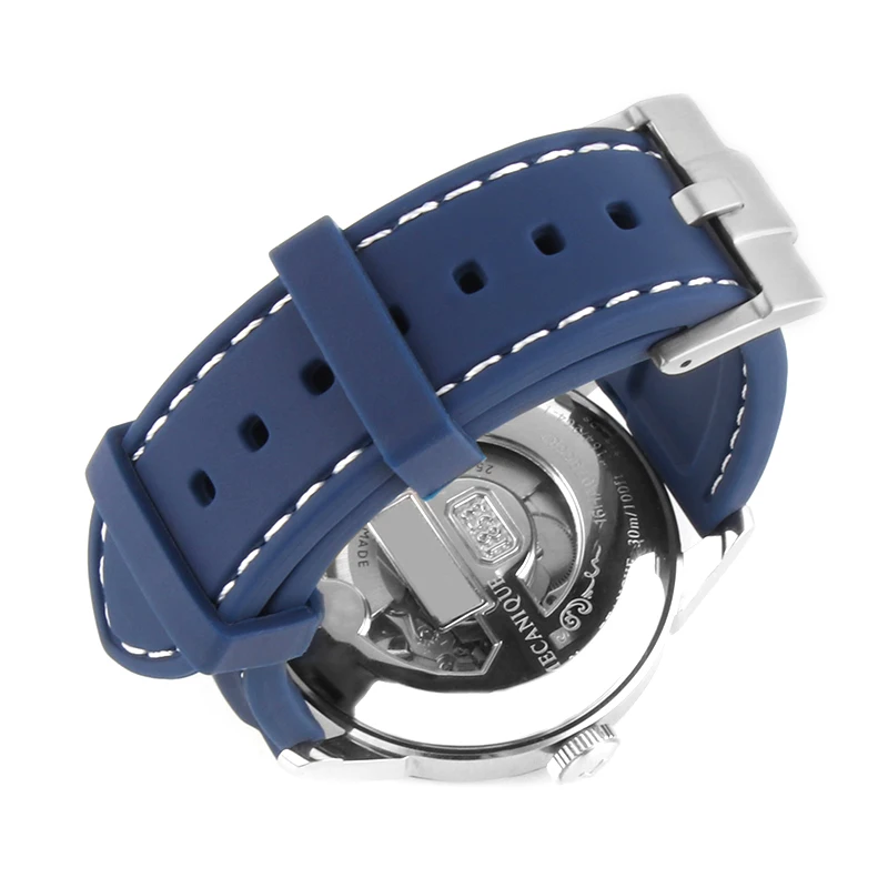 Ремешок силиконовый для наручных часов резиновый спортивный браслет мужчин и