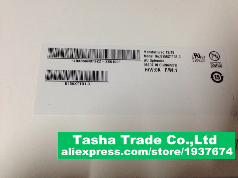 

B156XTT01.0 with Touch Digitizer AU Optronics LED LCD Laptop Screen 1366*768 HD Original New