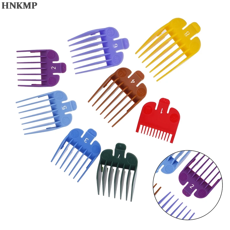 

8PCS Hair Clipper Limited Combs Hair Clipper Limit Guide Comb Trimmer Sets With A Box Extra Clipper Cutting Tool Kit