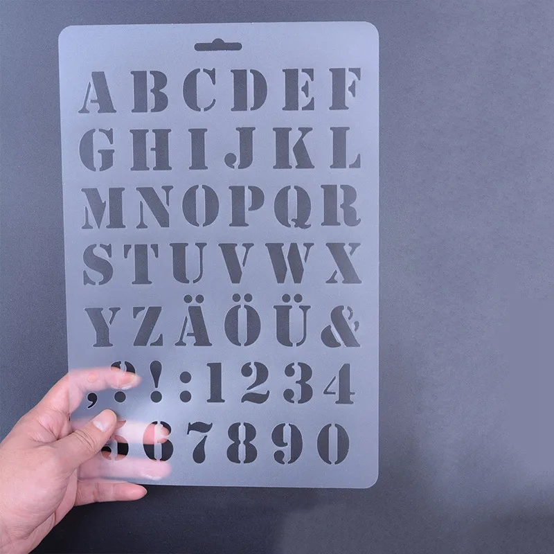 Трафареты с надписью трафареты буквами и цифрами алфавитом для рисования бумаги