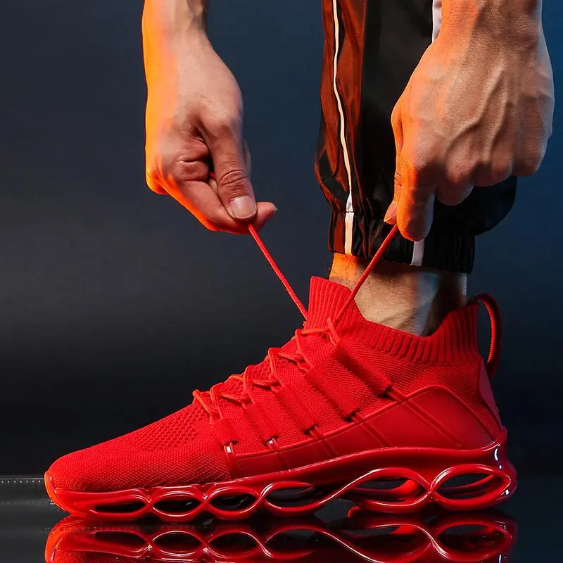 

Big Size Outdoor Summer Man Shoes Sports for Men Sneakers Man Brand Chaussures Sport Homme Running Red Sneackers Athletic B-495