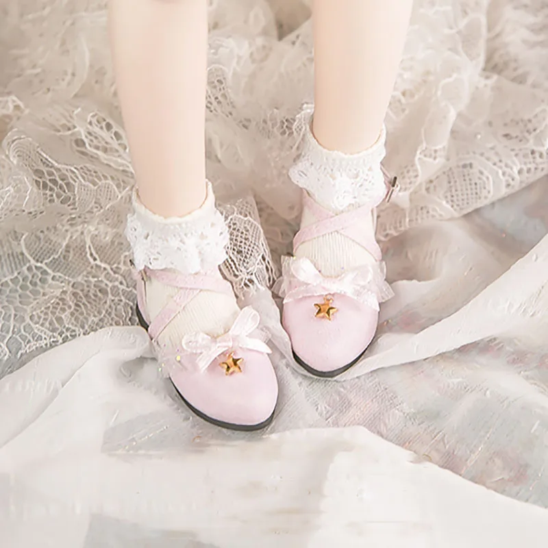 2 Bybrana bjd кукла модные звездные точки песок шифон крест с милыми туфли кукольные аксессуары - Цвет: 2