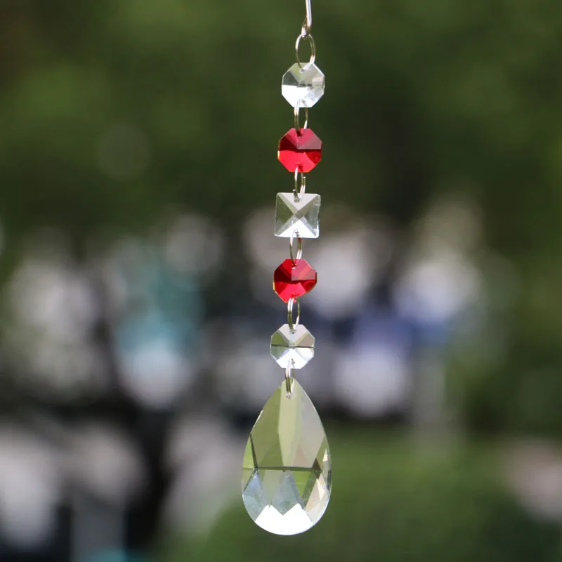 5 шт. подвесные кристаллы для люстры лампы стеклянная чакра подвески в виде Ловца