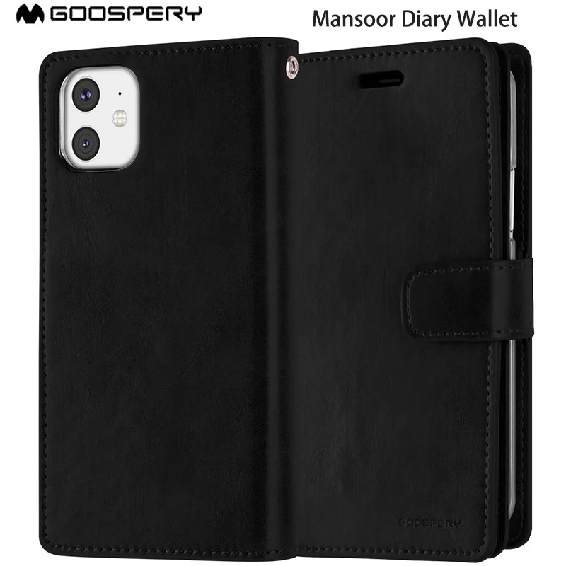Mercury Goospery Mansoor Дневник кожаный держатель карты флип бумажник чехол для iPhone 11 11pro 11 PRO MAX
