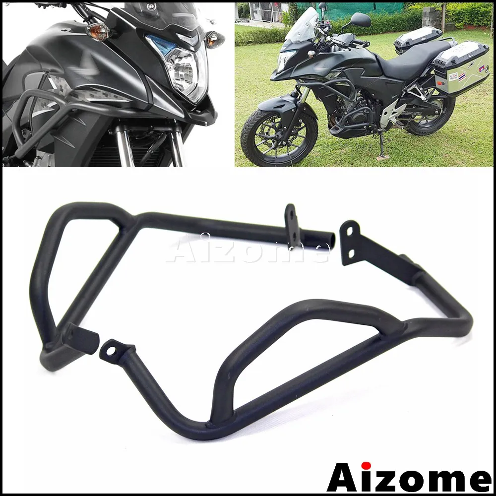 Motorcycle Steel Engine Guard Front Extension Frame Protection Crash Bar For Honda CB500X CB400X 2013-2018