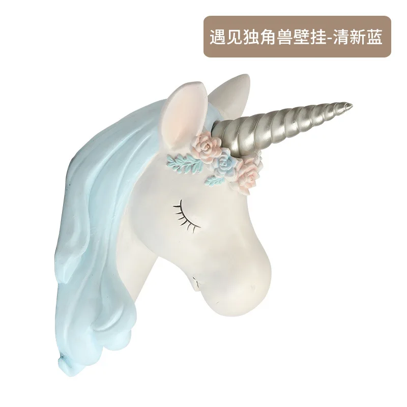 Симпатичные Подвески в виде единорога из смолы настенное украшение подвесное на