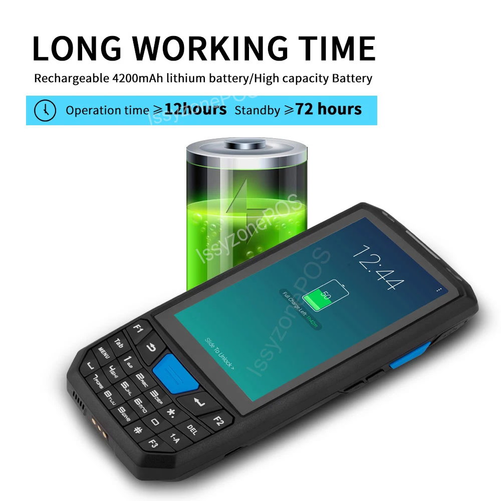 IssyzonePOS портативный КПК Android 8,1 прочный pos-терминал 1D 2D сканер штрих-кода Wi-Fi 4G Bluetooth gps PDA считыватель штрих-кодов