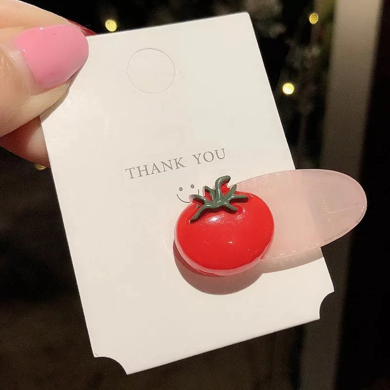 1 шт. новые корейские заколки в форме фруктов карамельные цвета акриловые для